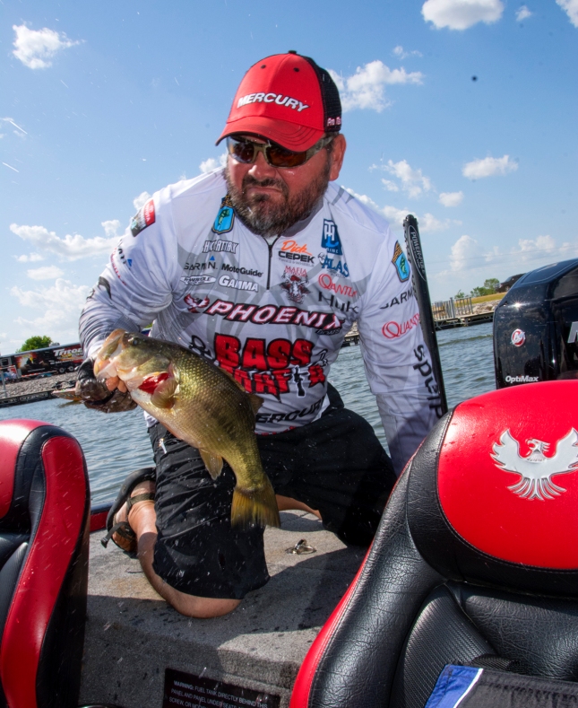 Greg Hackney throwing them in at a record pace through six tournaments. Photo by Joel Shangle.